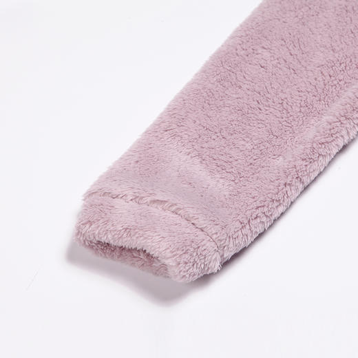 都市丽人生活家居女士睡衣双面法兰绒厚款长袖长裤类家居服套装LH32J4 商品图5