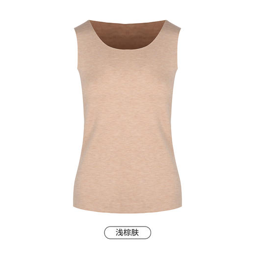 都市丽人膨暖绒2.0强暖保暖衣女负15至负5度适穿加厚塑身保暖背心单件背心秋衣LW34A1 商品图5