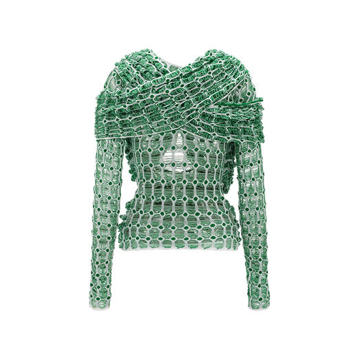 浮线孔眼上衣——NAN KNITS秋冬新品 商品图1