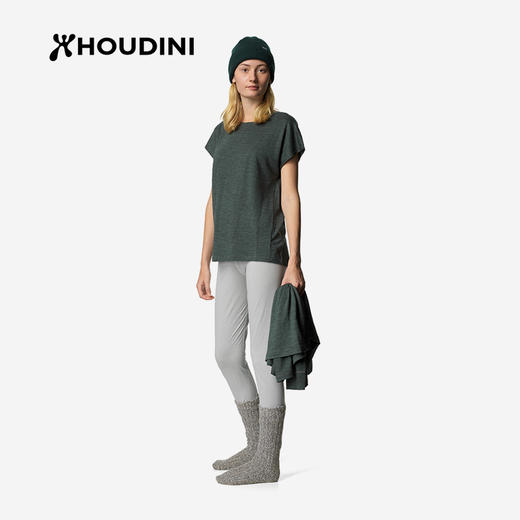 HOUDINI胡丁尼Activist Tee 积极 女户外快干美利奴羊毛短袖T恤 137874 商品图6