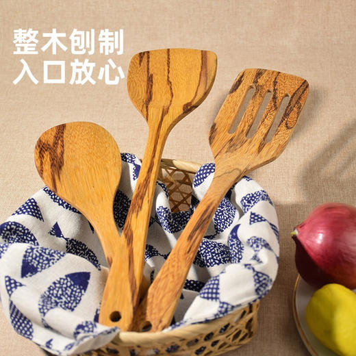 达乐丰 铁梨木锅铲不粘锅专用无漆长柄实木锅铲耐高温炒菜铲子饭勺 商品图6