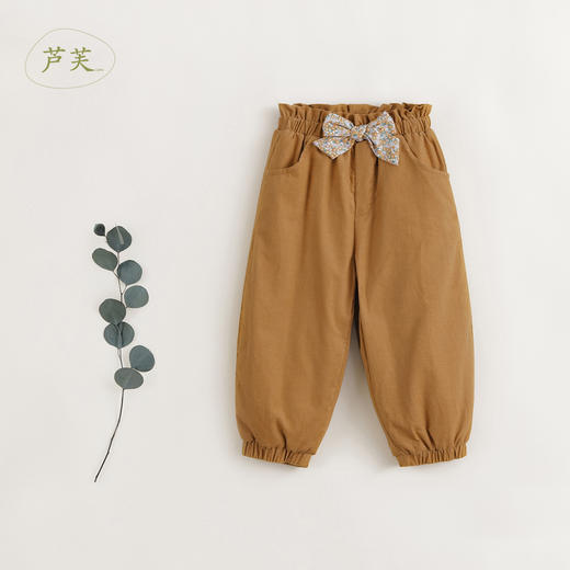 【马克珍妮 芦芙】秋冬装 纯棉灯芯绒夹棉萝卜裤 231996 商品图0