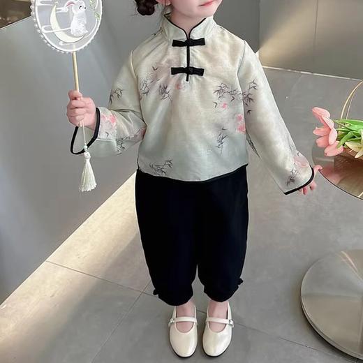 裁缝学苑TQ101 女童大袖儿童中式上衣纸样裤子束脚套装服装样板图 商品图4