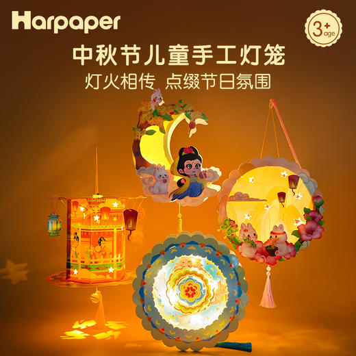 29元/2个中秋花形灯笼，送LED灯+挂绳，造型别致，可摆件可手提 中秋节儿童手工灯笼 商品图0