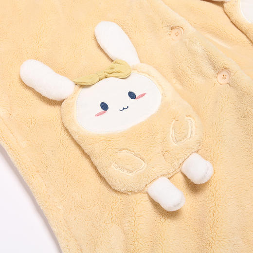 都市丽人生活家居女士睡衣暖肤绒法兰绒厚款长袖长裤类家居服套装LH37A6 商品图5