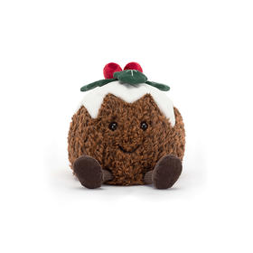 Jellycat 趣味圣诞布丁 17cm