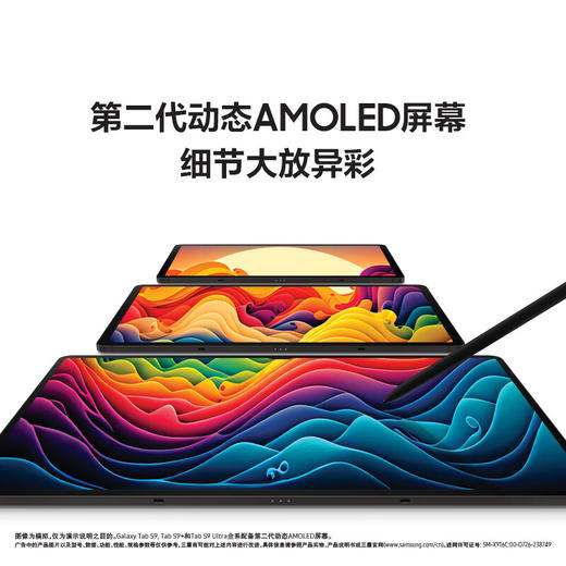 【家居】三星（SAMSUNG）平板电脑 2023款TabS9+ 12.4英寸12+512G/WIFI 商品图1