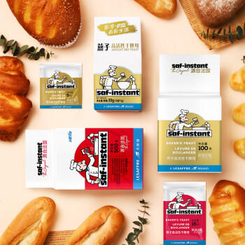 燕子（SAF INSTANT）烘培原料 红燕子 高活性即发干酵母粉 500g 商品图2