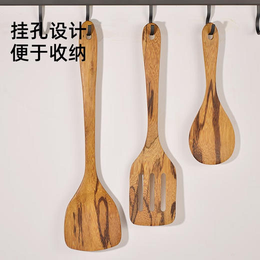 达乐丰 铁梨木锅铲不粘锅专用无漆长柄实木锅铲耐高温炒菜铲子饭勺 商品图2