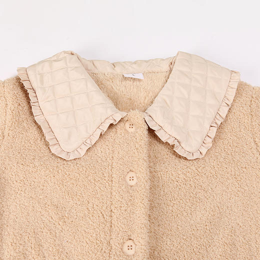 都市丽人生活家居女士睡衣生活居家双面玉晶绒法兰绒厚款长袖长裤类家居服套装LH31K1 商品图1