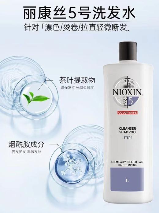 保税直发 美国NIOXIN俪康丝1号洗发水护发素300ML  1L 1号2号3号4号5号6号网红款JPY带授权招加盟代理 商品图6