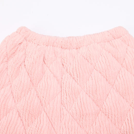 都市丽人舒适外出女士睡衣北极绒提花夹棉加厚款长袖长裤类家居服套装LH31L6 商品图8