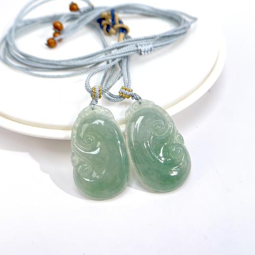 40907翡翠如意42*26mm吊坠 商品图0