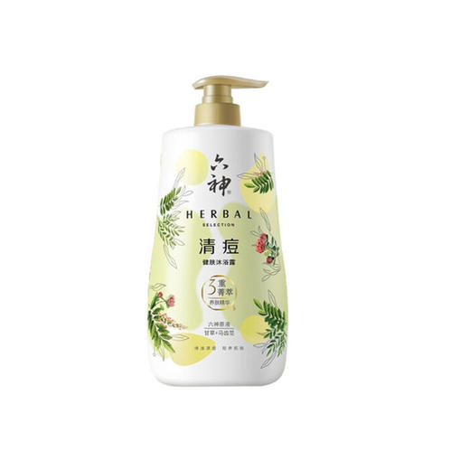 【品牌直发】六神菁萃沐浴露乳1L女男士后背清痘温润滢亮保湿滋润持久留香批发 商品图2