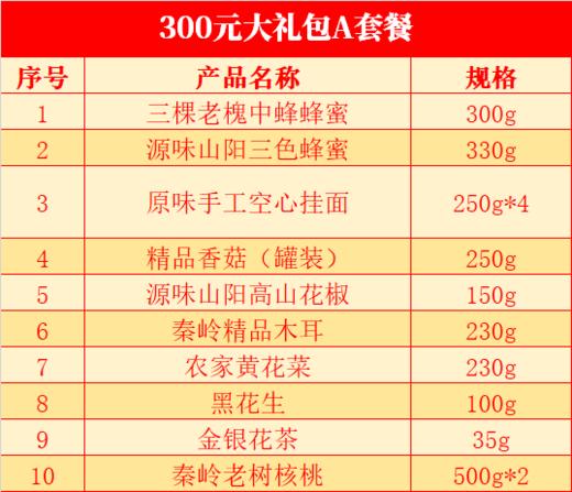 山阳县农产品大礼包300元A套餐 商品图1