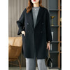 【秋季新款】秋冬季羊毛双面羊绒呢子大衣女中长款2023新款英伦风毛呢外套 商品缩略图0