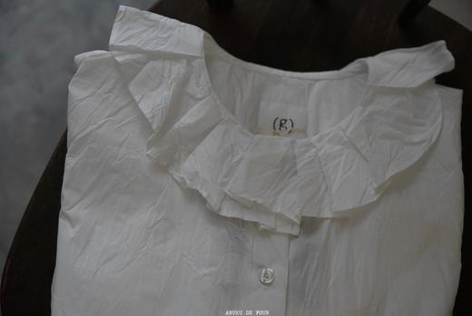 （g）荷叶领长袖肌理感衬衫 商品图8