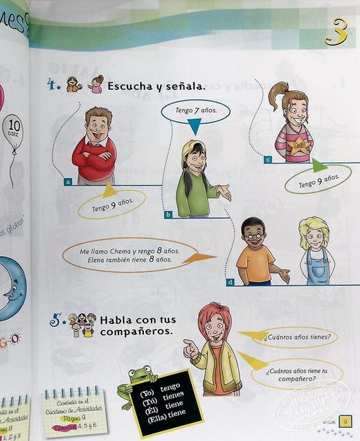 【中商原版】西班牙少儿教材 La Pandilla 1-2 学生用书+练习册套装 西语 西班牙语原版 de Elena Gonzalez Hortelano 商品图4