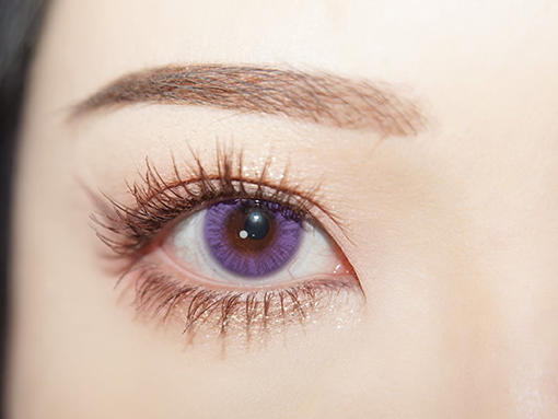 Jellydoll 荧光紫 月抛 两片 14.2mm 参考着色 13.3mm 基弧 8.6 含水 42% 新锐国货 商品图3