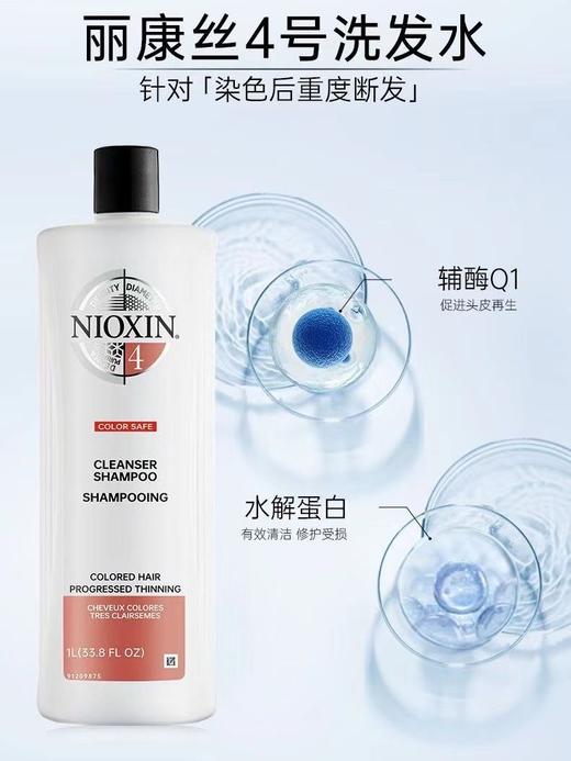 保税直发 美国NIOXIN俪康丝1号洗发水护发素300ML  1L 1号2号3号4号5号6号网红款JPY带授权招加盟代理 商品图10