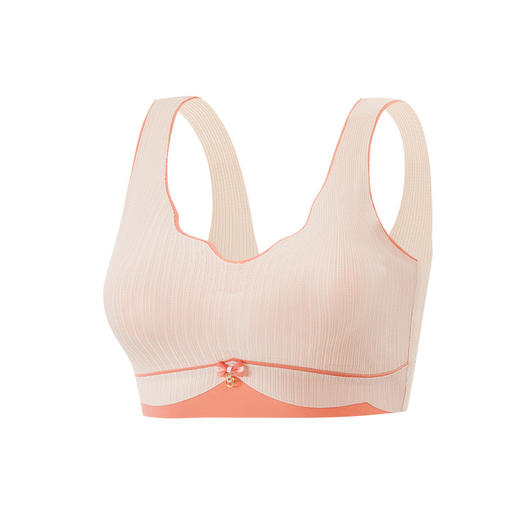 【随你胸型，贴身轻盈！】大码无痕无钢圈薄款背心式运动睡眠内衣女大胸显小收副乳美背文胸lmzb 商品图4