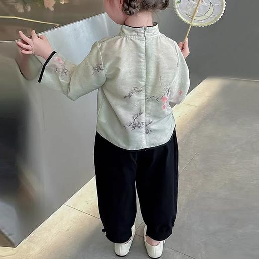 裁缝学苑TQ101 女童大袖儿童中式上衣纸样裤子束脚套装服装样板图 商品图3