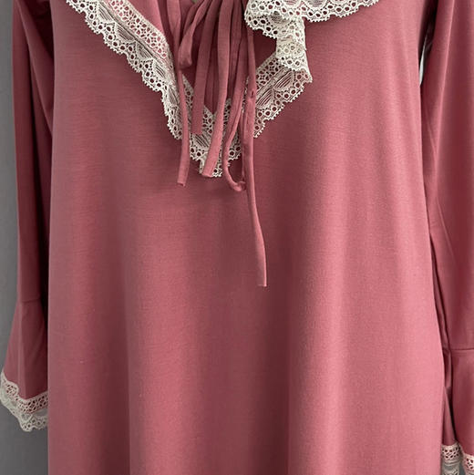 【9月14日上午11:00 兰精莫代尔睡裙 秒杀】法式宫廷 奥地利进口兰精莫代尔 居家传统 睡衣裙 商品图9