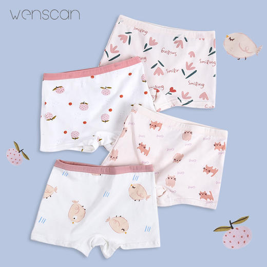 儿童内裤纯棉平角裤婴儿宝宝小学生小孩子中大童女童全棉短裤批发 商品图6