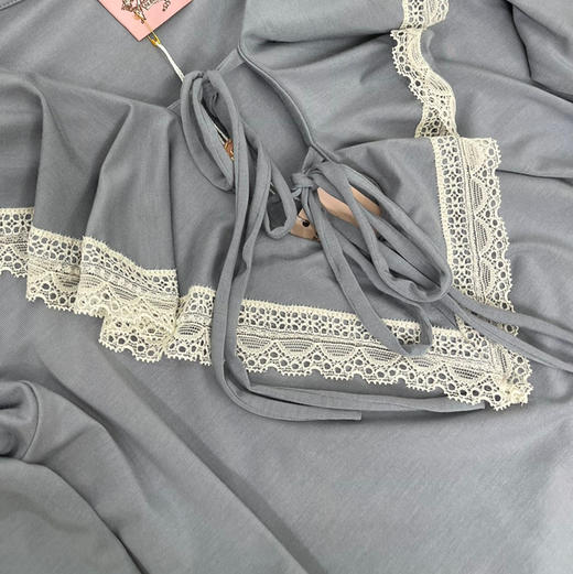 【9月14日上午11:00 兰精莫代尔睡裙 秒杀】法式宫廷 奥地利进口兰精莫代尔 居家传统 睡衣裙 商品图11