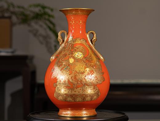 黄财神红唐双耳玉壶春 商品图0
