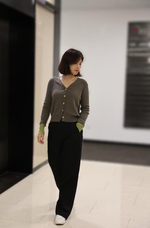 直筒阔腿裤Aesomino/衣莎美诺Y550C6201 商品图1