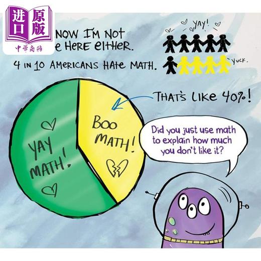 【中商原版】STEM幽默绘本 开始爱上数学 I'm Trying to Love Math 英文原版 儿童学习绘本 自然科学知识 科普绘本 精装进口 商品图1