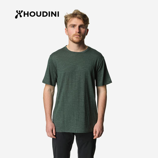 HOUDINI胡丁尼 Activist Tee 积极 男款美利奴羊毛短袖T恤237874 商品图7
