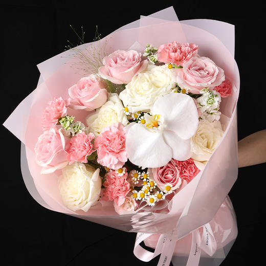 鲜花花束：柔情绮梦【提前24小时下单，随蛋糕送达，单点不送】 商品图1