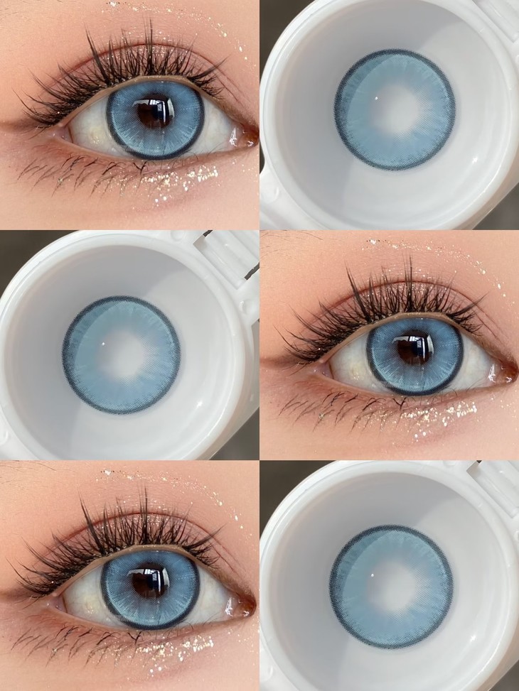 SUGARPLUM糖豆 年抛隐形眼镜 波士顿蓝 14.2mm 1副/2片 左右度数可不同 - VVCON美瞳网