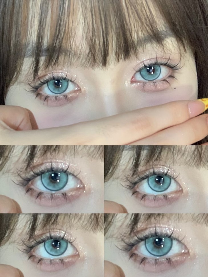 SUGARPLUM糖豆 年抛隐形眼镜 曼哈顿绿 14.2mm 1副/2片 左右度数可不同-VVCON美瞳网13