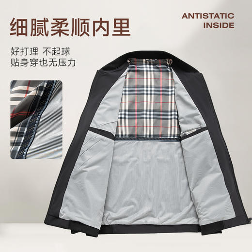 【新款DPS】大依优型大码立领棒球领夹克外套加肥加大肥佬休闲商务上衣男士胖子 商品图2