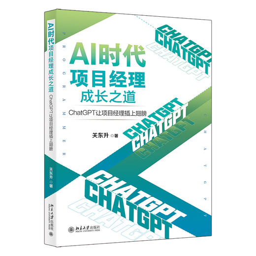AI时代项目经理成长之道：ChatGPT让项目经理插上翅膀 关东升 著 北京大学出版社 商品图0