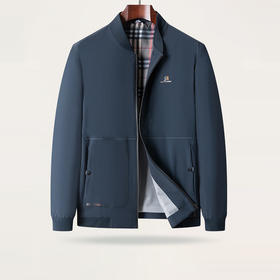 【新款DPS】大依优型大码立领棒球领夹克外套加肥加大肥佬休闲商务上衣男士胖子