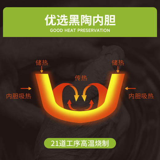 【3D立体环绕加热】汉美驰 美式慢炖锅 5.5L 优选黑陶内胆 商品图1