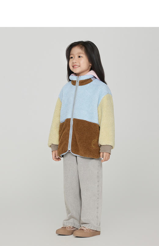 jnby  23年秋款 针织撞色保暖仿皮草  1N9A10190 商品图4