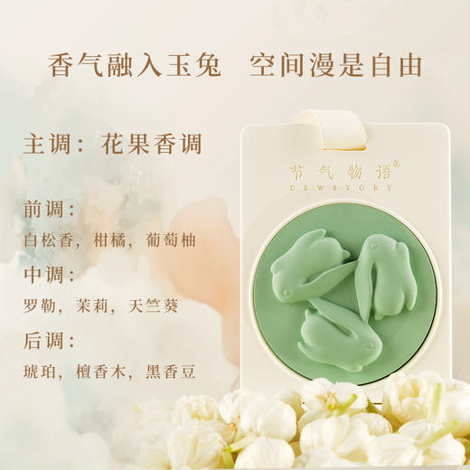 生肖系列节气物语石膏香薰挂饰玉兔报喜车载香氛礼盒伴手礼馈赠 商品图2