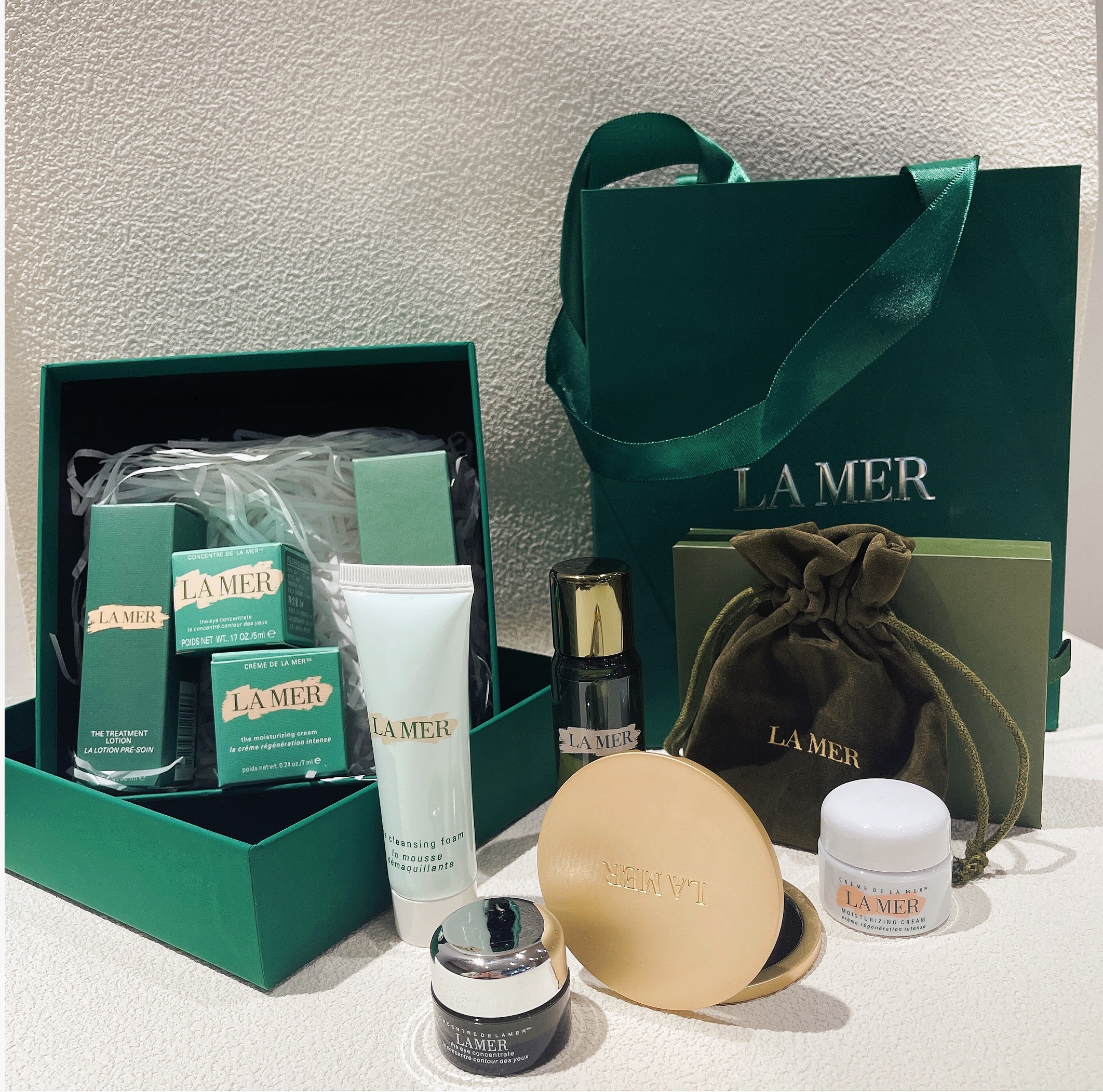 【品牌授权】海蓝之谜小样礼盒 旅行装 体验装 海蓝之谜精粹水+海蓝之谜眼霜+海蓝之谜面霜+海蓝之谜洗面奶