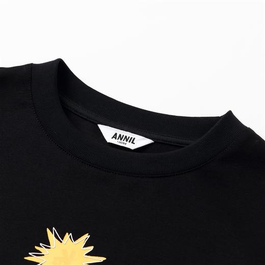 【实体店同款】男童卫衣圆领黑色秋新款休闲安奈儿童装AB331700 商品图5