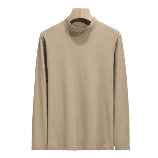 【保暖打底衫秋冬必备】SCHIESSER德国舒雅男士半高领长袖打底衫里层轻磨毛，可打底可单穿保暖35/21831Q 商品图1