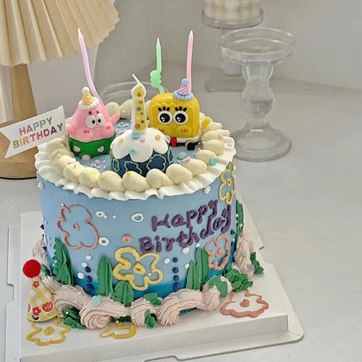 【海绵宝宝】/生日蛋糕/儿童蛋糕 商品图1