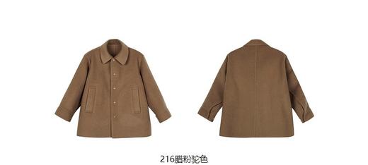 jnby   23年秋款  双面呢简约中长款呢大衣  1N9810440 商品图13