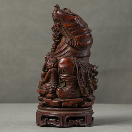 清 竹雕钟馗人物摆件 商品图1