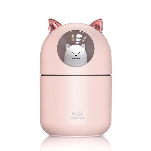 新款小夜灯萌宠猫usb迷你加湿器家用卧室静音小型桌面创意礼品 商品图3