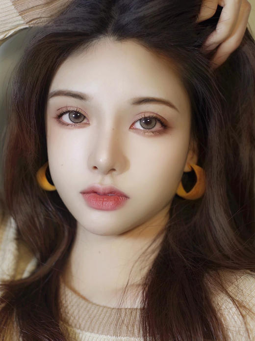 【中直径】Hancon -泪花棕--14.2mm【年抛 0-800度 无525/575 】 商品图1